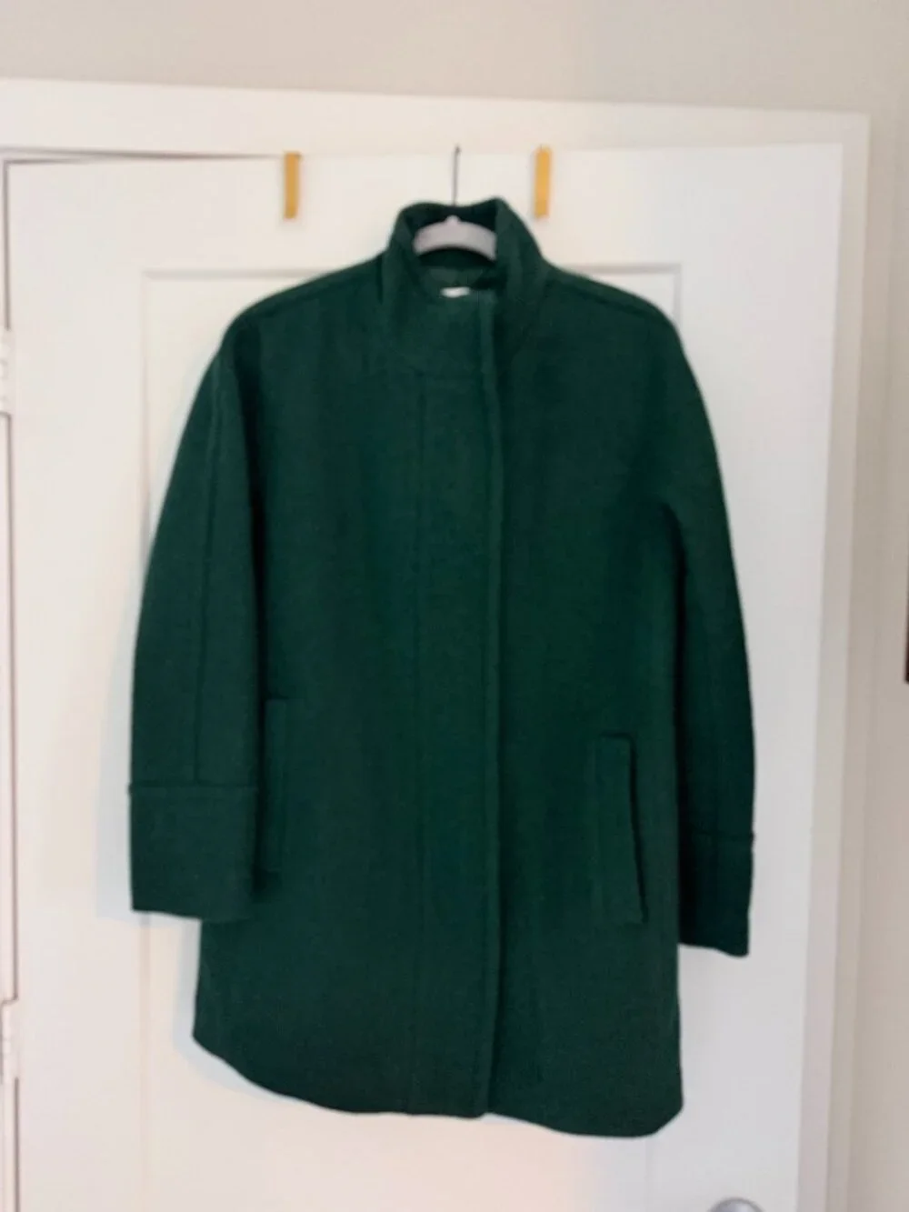 J.Crew Factory City Coat (6, Dark Forest Green) - Picture 2 of 9